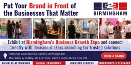 Birmingham B2B Growth Expo 2026| Book Your Stand At Premier B2B Show